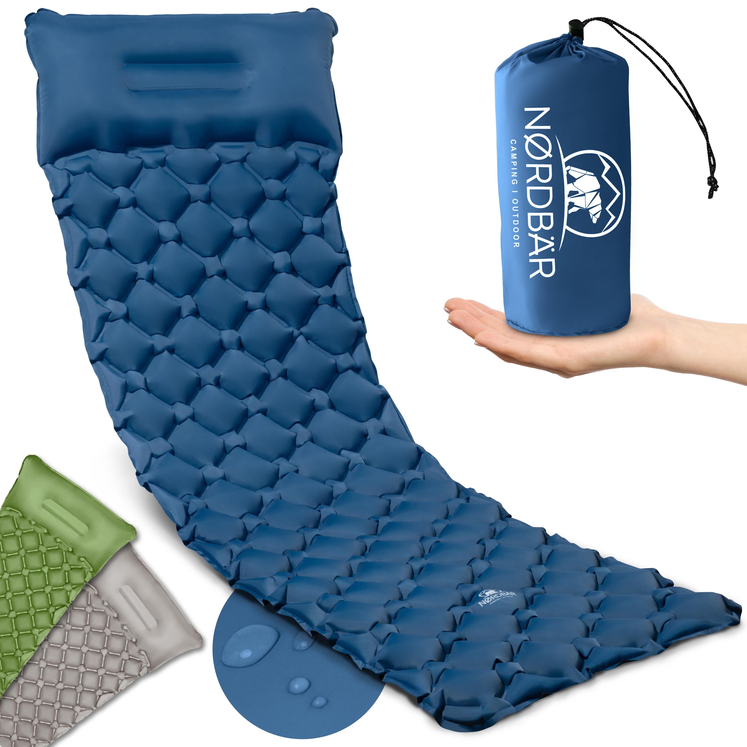 Isomatte mit Kissen#blau