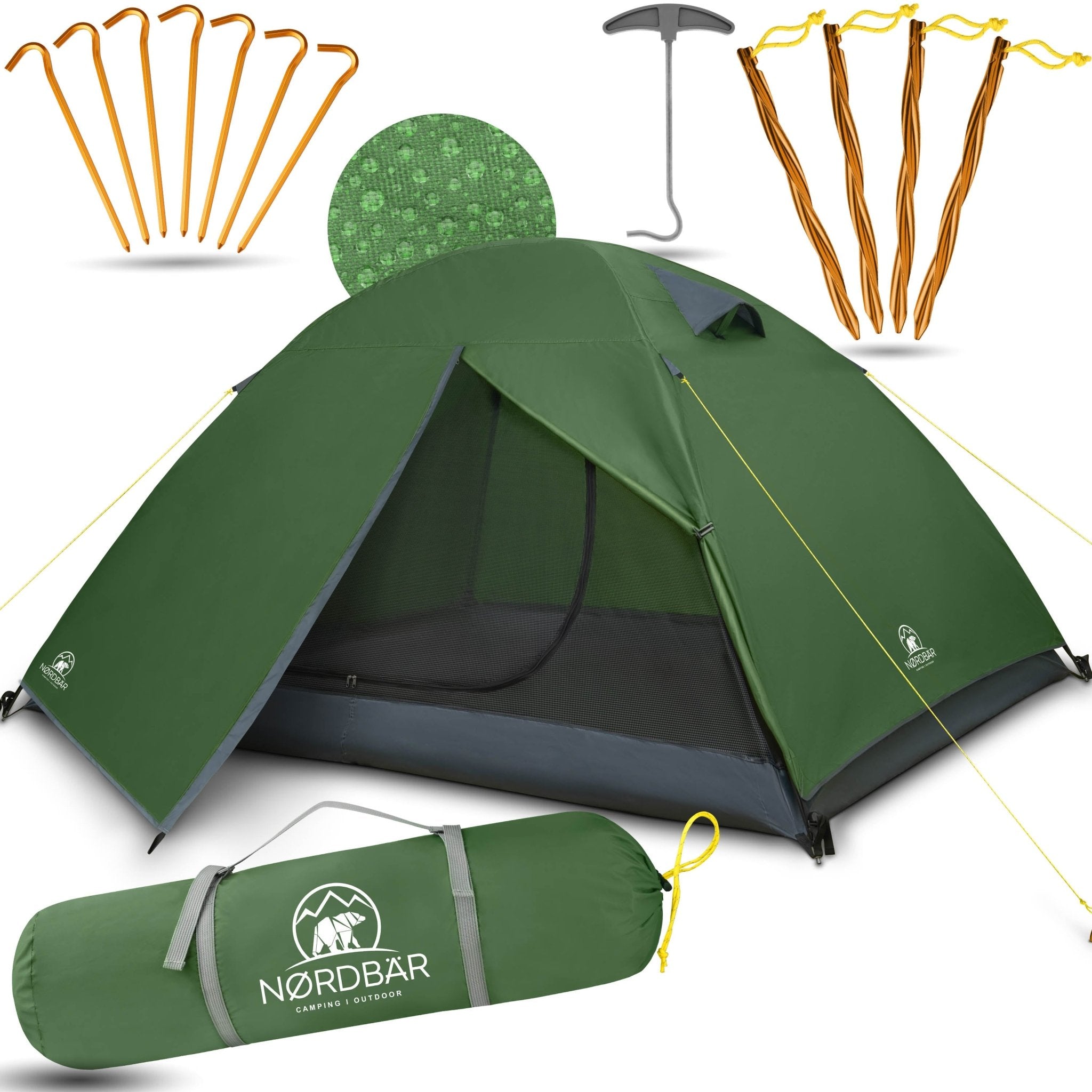 motorrad zelt kleines packmaß 3-4 Personen Camping Zelt, Ultraleicht, Kleines Packmaß, Wetterfest – NORDBÄR