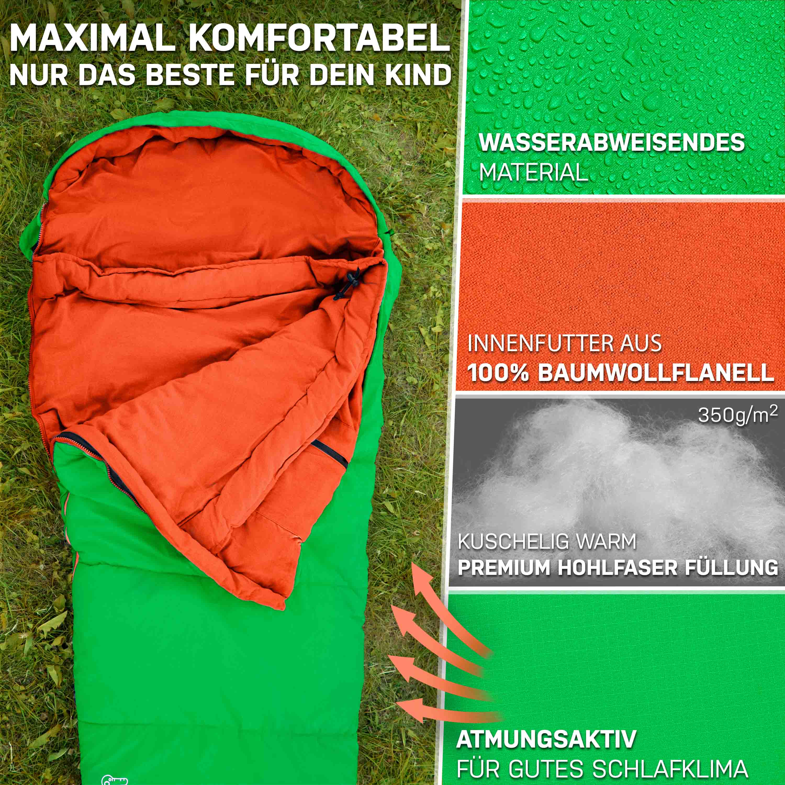 Kinderschlafsack#grün