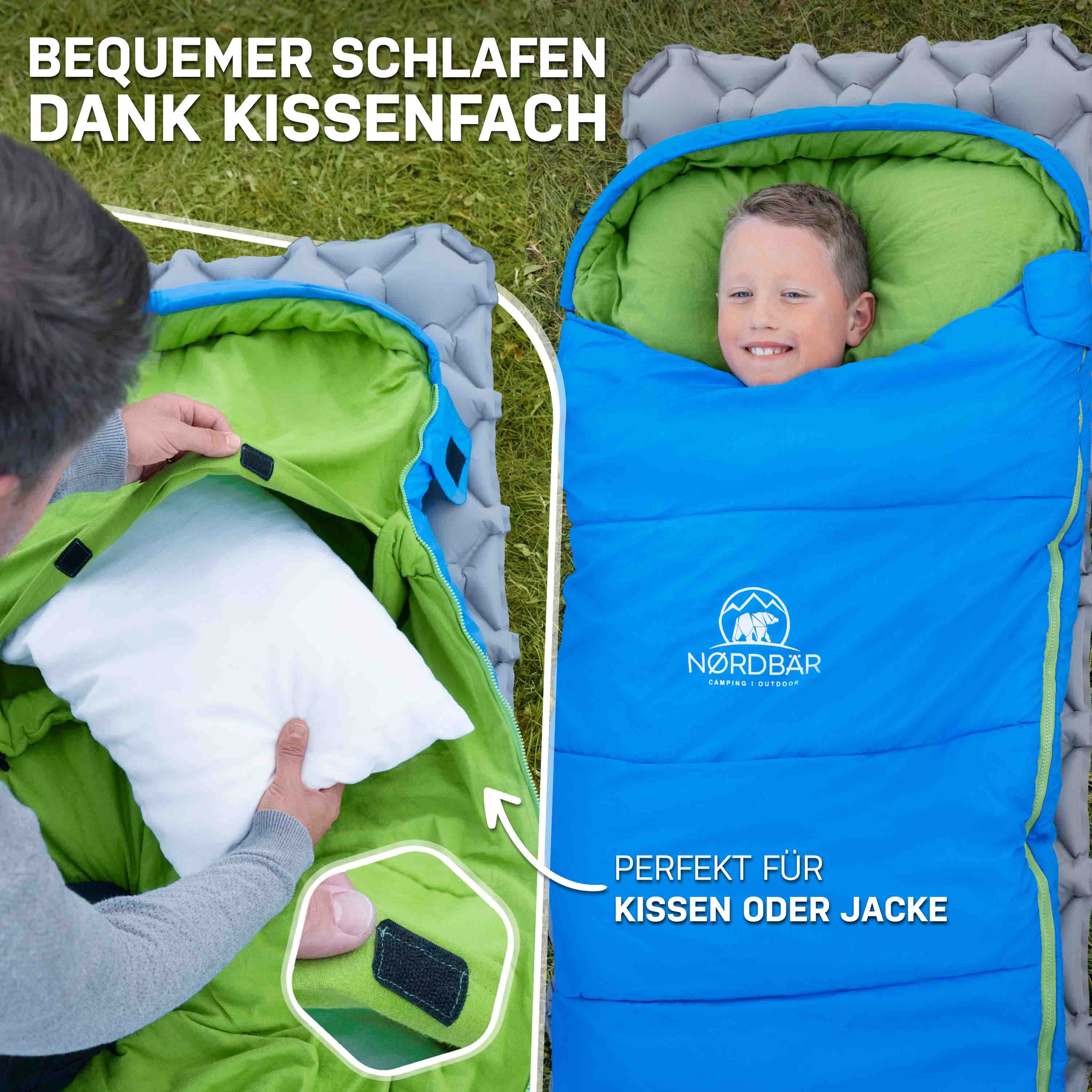 Kinderschlafsack#blau