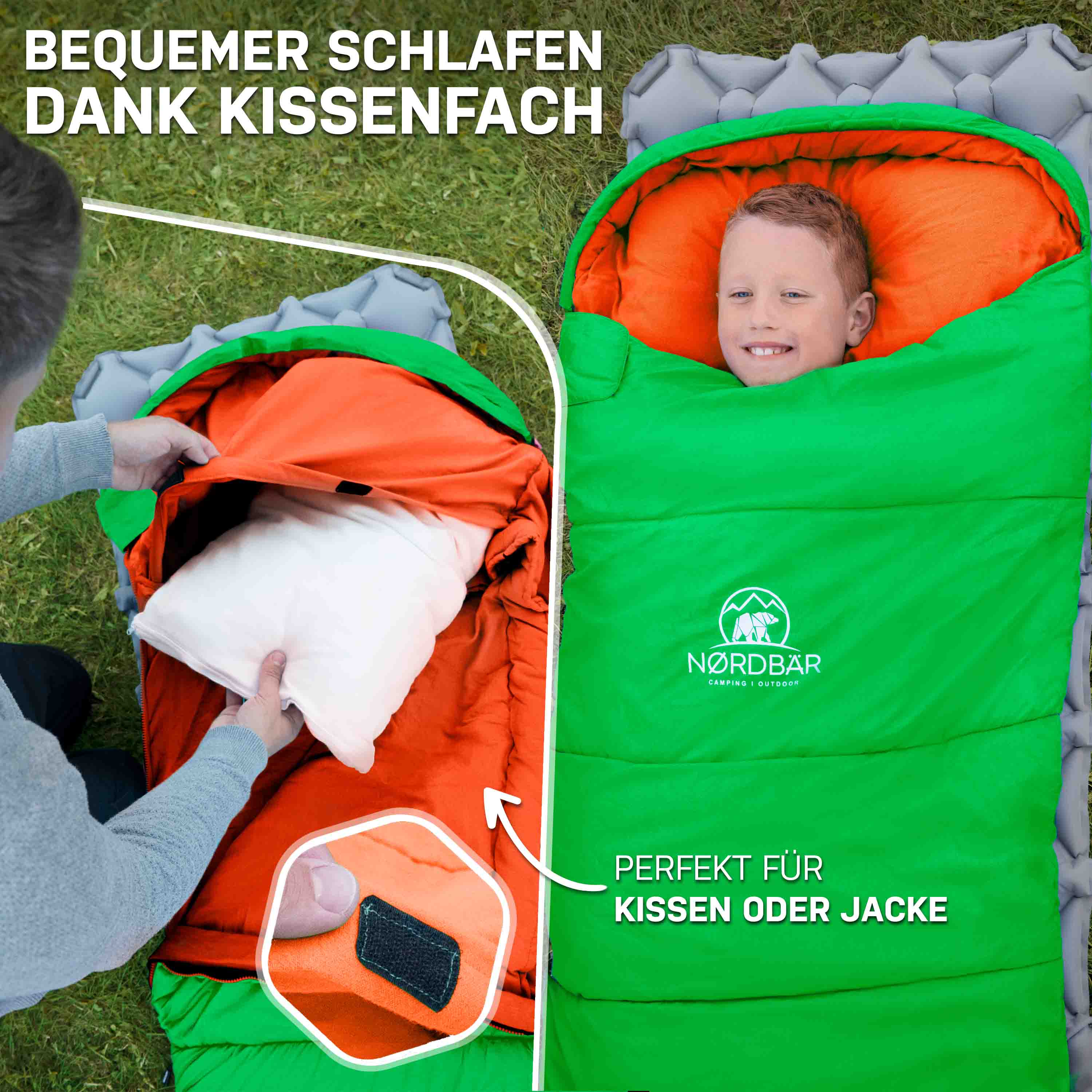 Kinderschlafsack#grün
