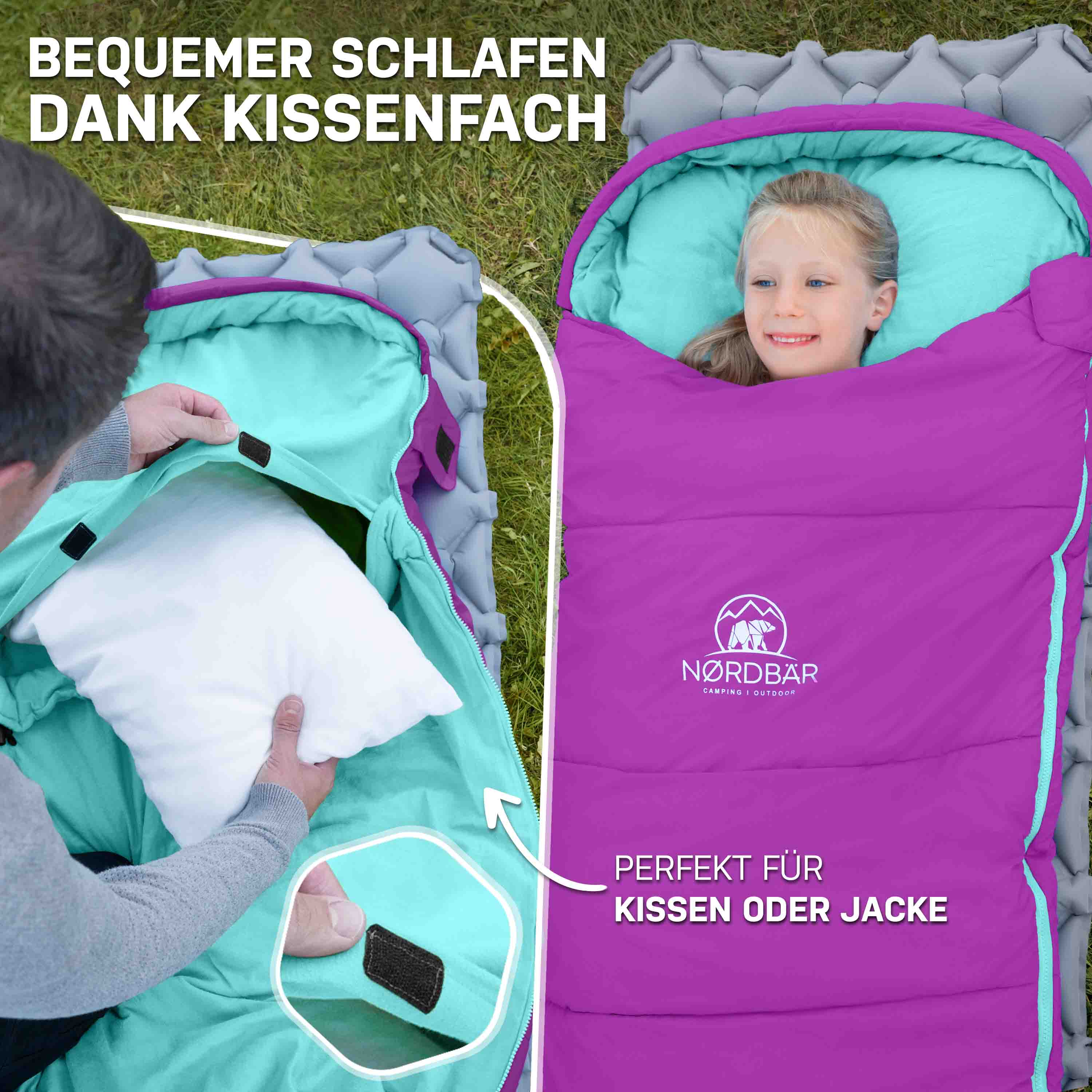 Kinderschlafsack#lila