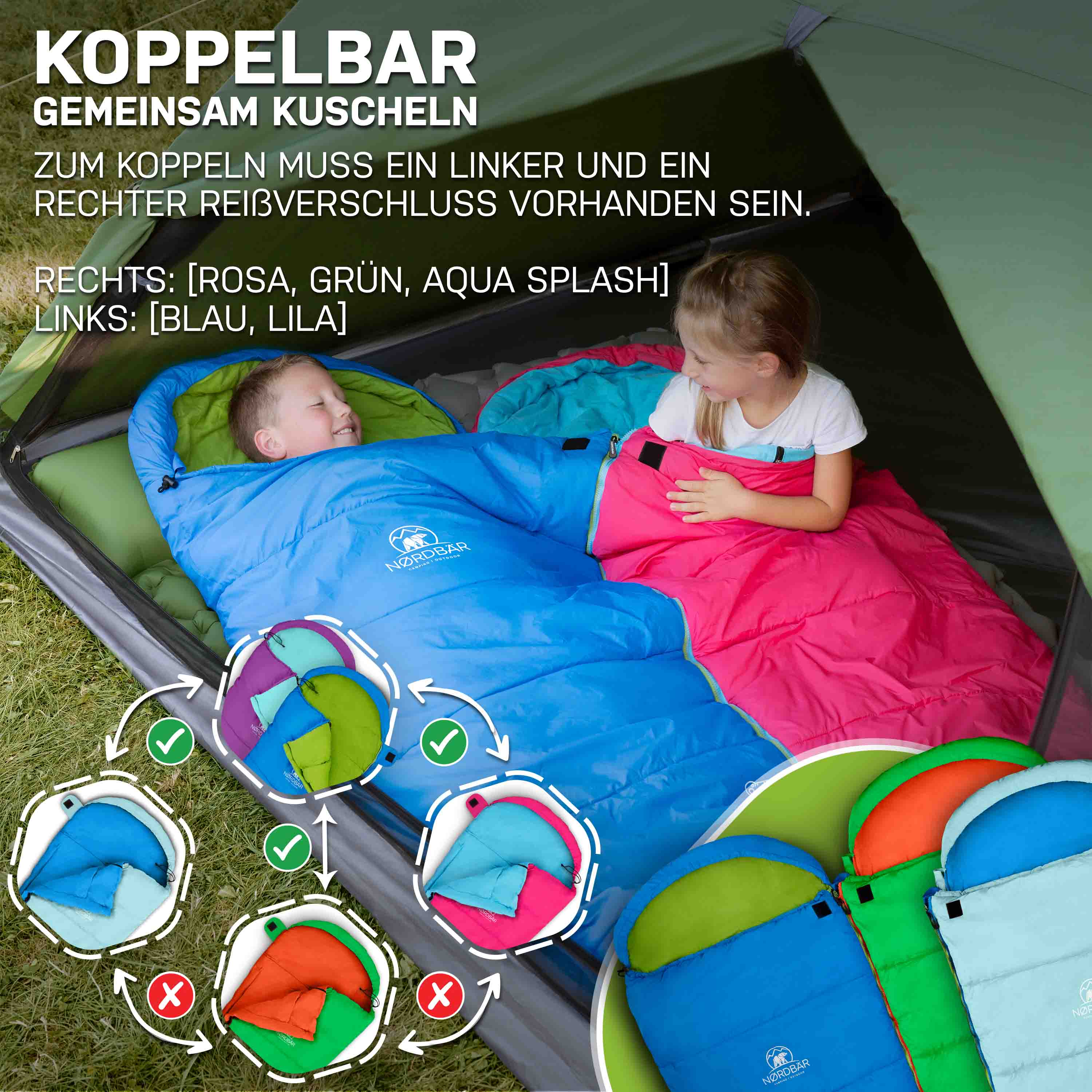 Kinderschlafsack#blau