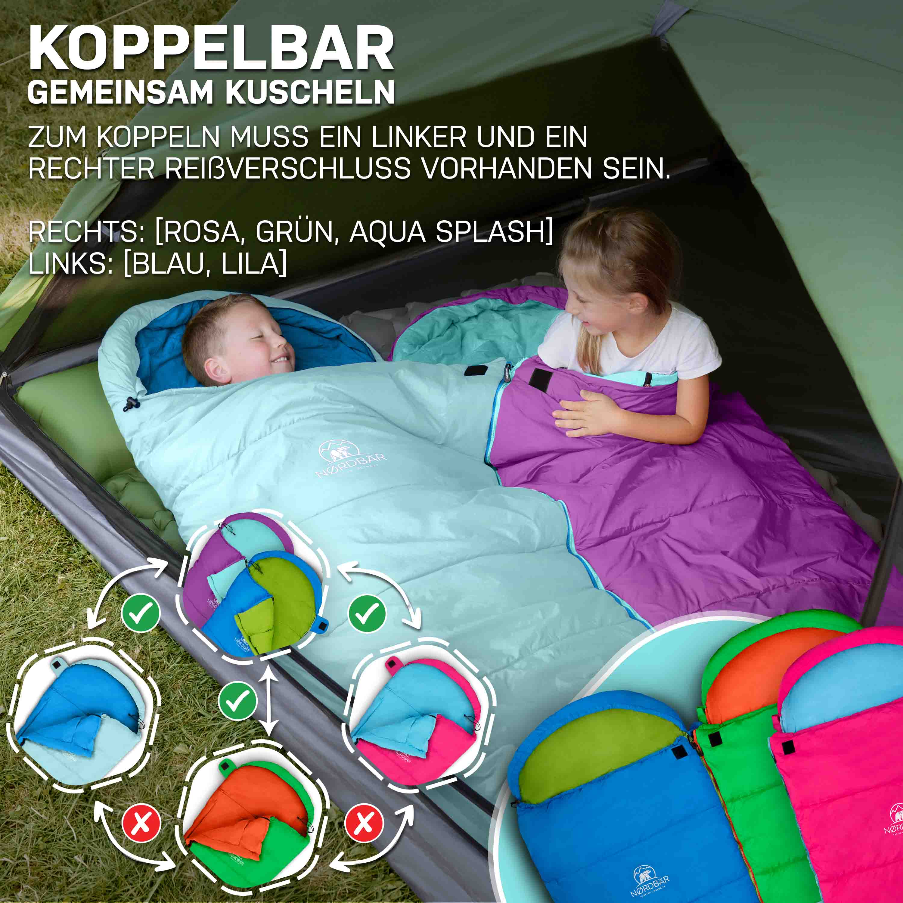 Kinderschlafsack#lila