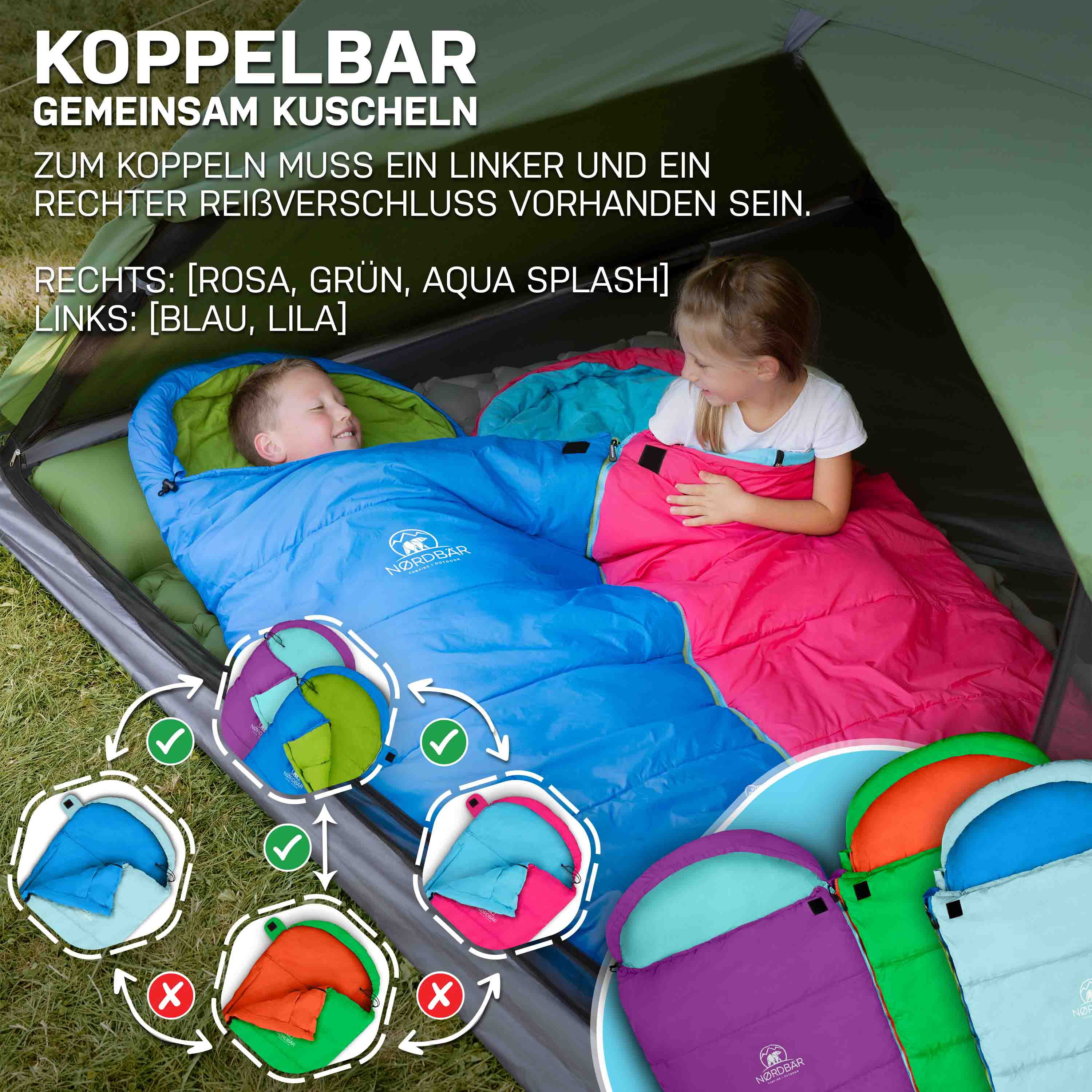Kinderschlafsack#rosa