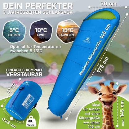 Kinderschlafsack#blau