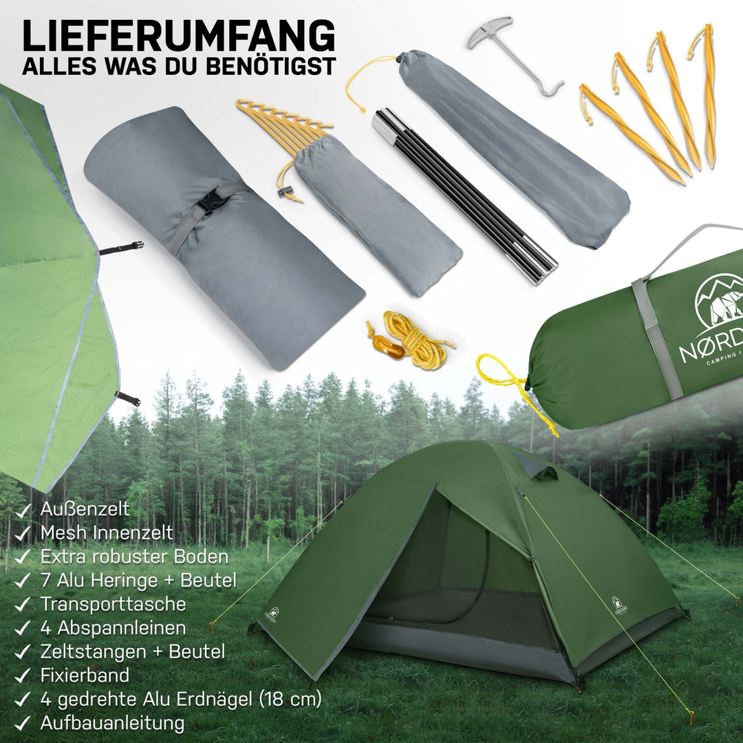 3 - 4 PERSONEN CAMPING ZELT - NORDBÄR