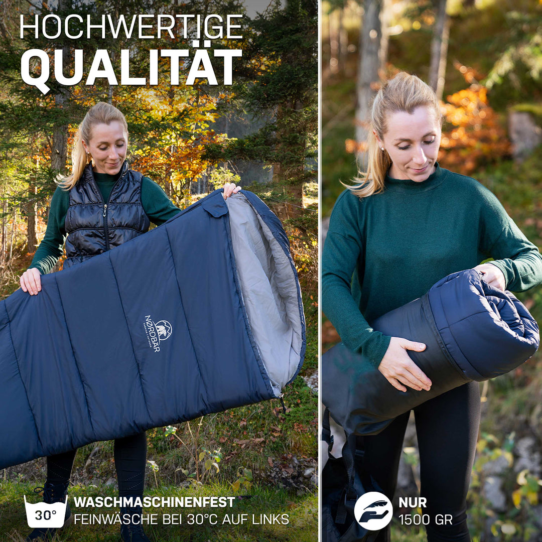 NORDBÄR® - 3 JAHRESZEITEN SCHLAFSACK