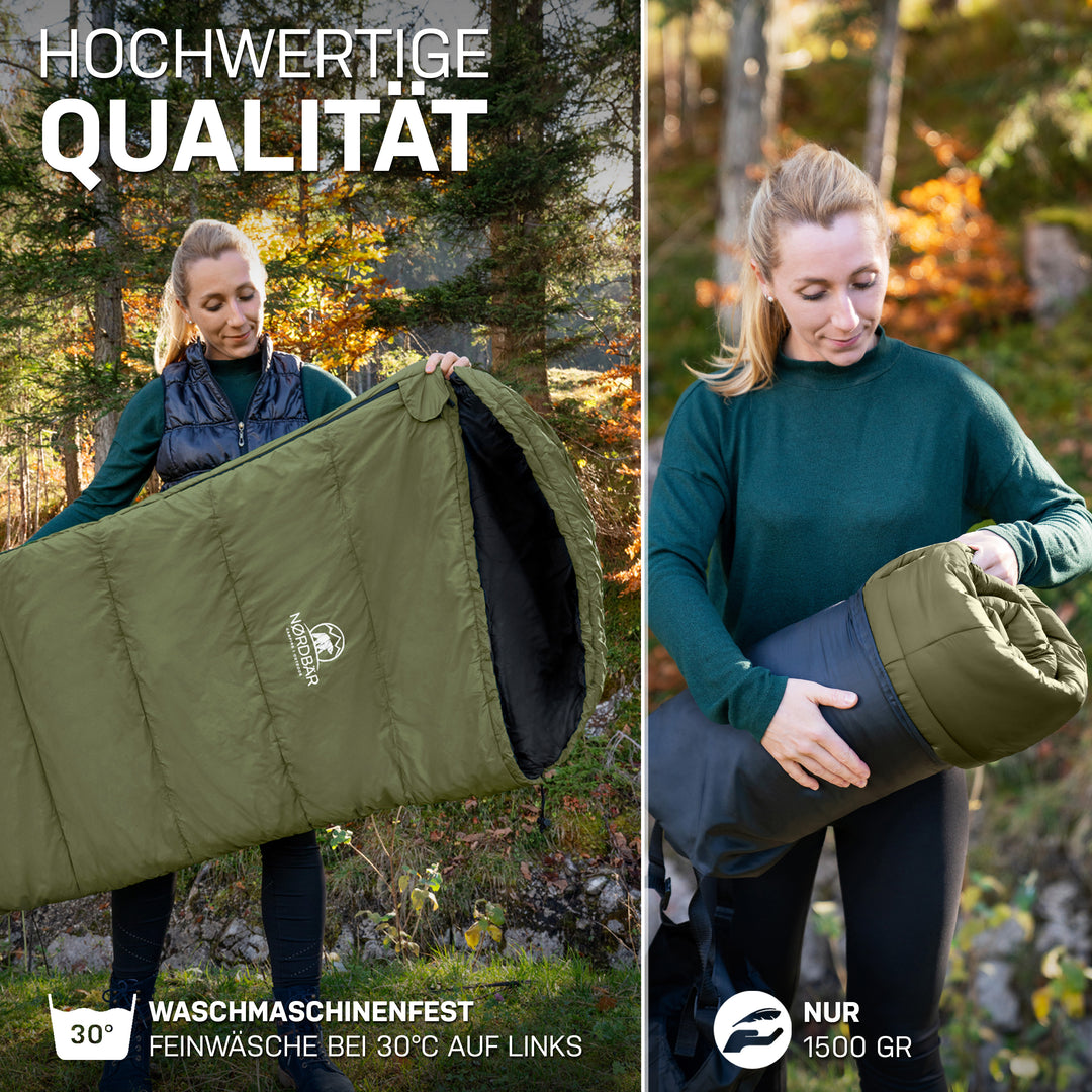 NORDBÄR® - 3 JAHRESZEITEN SCHLAFSACK