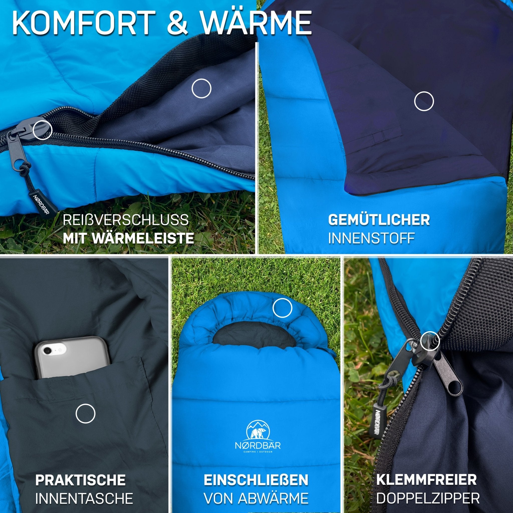 Sommerschlafsack#hellblau